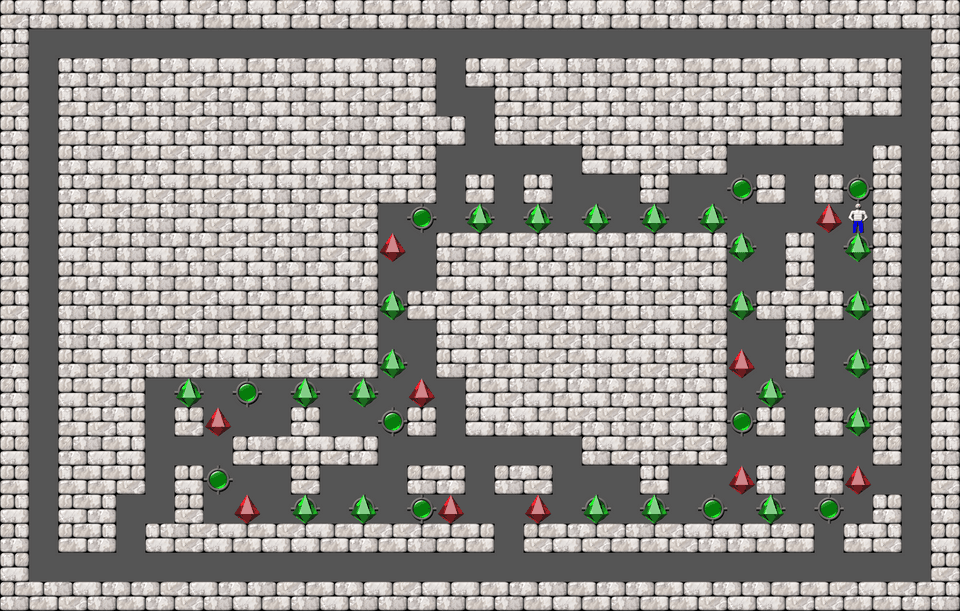 Sokoban Bugs550 collection level 167